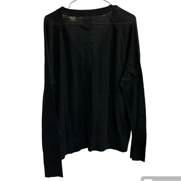 GAP Black Linen Blend Cardigan Sweater XXL - Picture 5 of 5